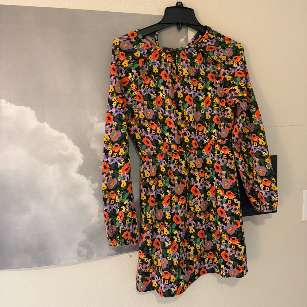 H&M Floral Long Sleeve Dress size xs